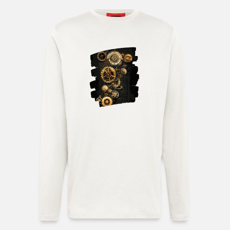 Steampunk Clockwork - Longsleeve - made by SPREAD  - OFF WHITE