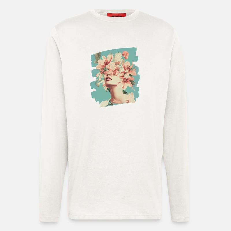 Spring Spring Beginning Flowers - Longsleeve - made by SPREAD  - OFF WHITE