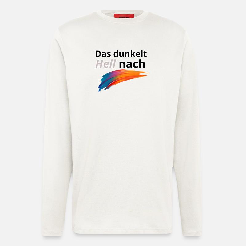 Das Dunkelt hell nach - Langarmshirt - made by SPREAD - OFF WHITE