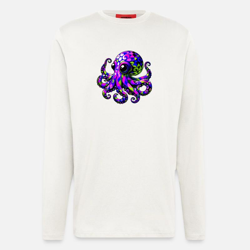 Octopus - Longsleeve - made by SPREAD  - OFF WHITE