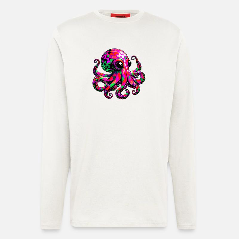 Octopus - Longsleeve - made by SPREAD  - OFF WHITE
