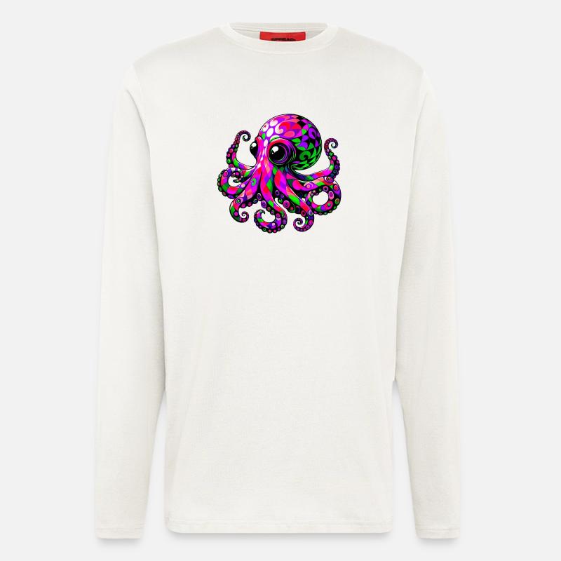 Octopus - Longsleeve - made by SPREAD  - OFF WHITE