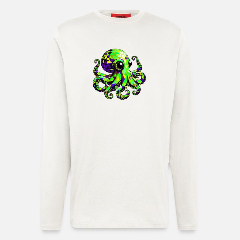 Octopus - Longsleeve - made by SPREAD  - OFF WHITE