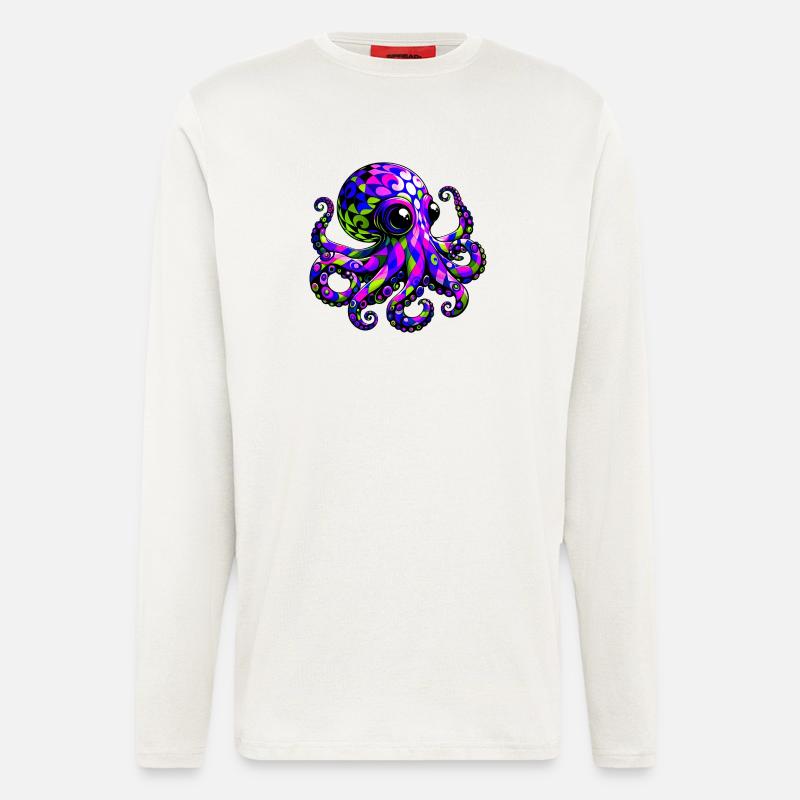 Octopus - Longsleeve - made by SPREAD  - OFF WHITE