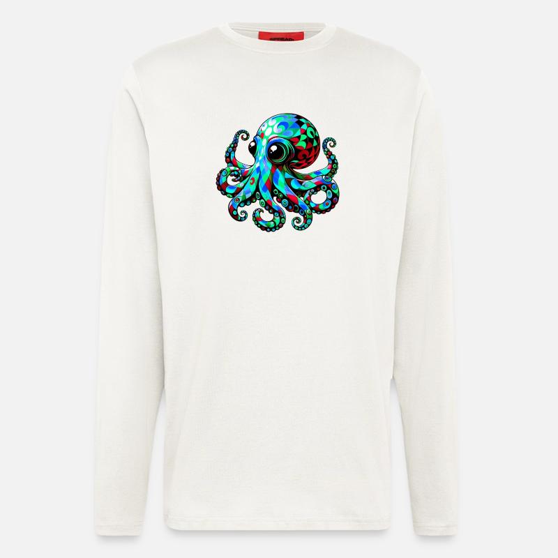 Octopus - Longsleeve - made by SPREAD  - OFF WHITE