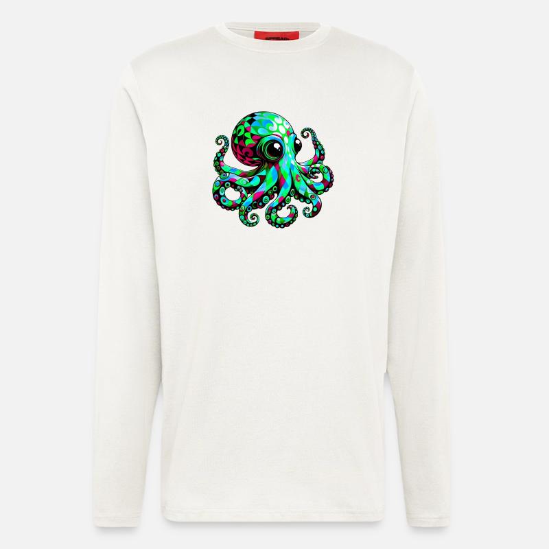 Octopus - Longsleeve - made by SPREAD  - OFF WHITE