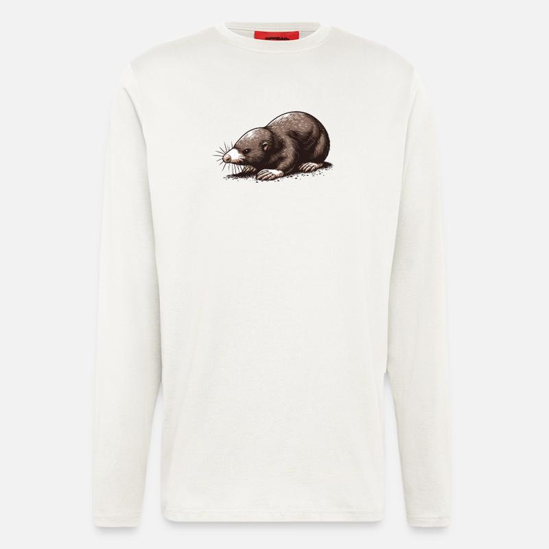 Maulwurf - Langarmshirt - made by SPREAD  - OFF WHITE