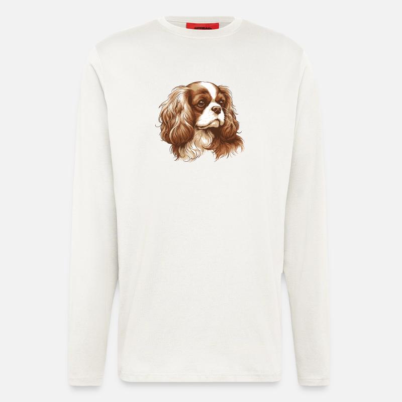 Cavalier King Charles Spaniel - Longsleeve - made by SPREAD - OFF WHITE