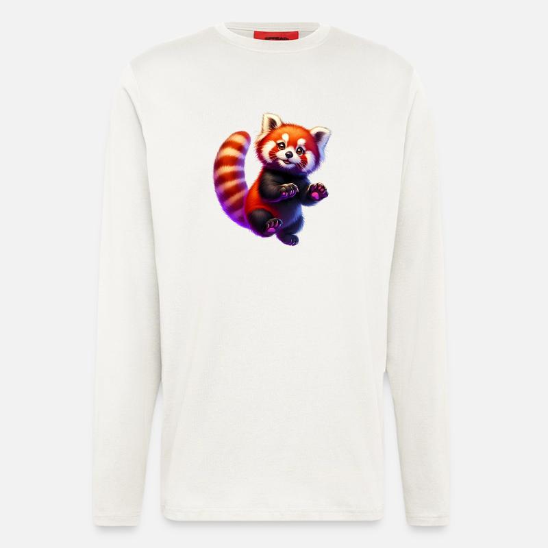 Kleiner Panda - Langarmshirt - made by SPREAD  - OFF WHITE