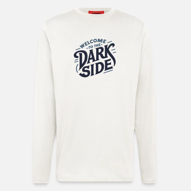Die dunkle Seite - Langarmshirt - made by SPREAD  - OFF WHITE