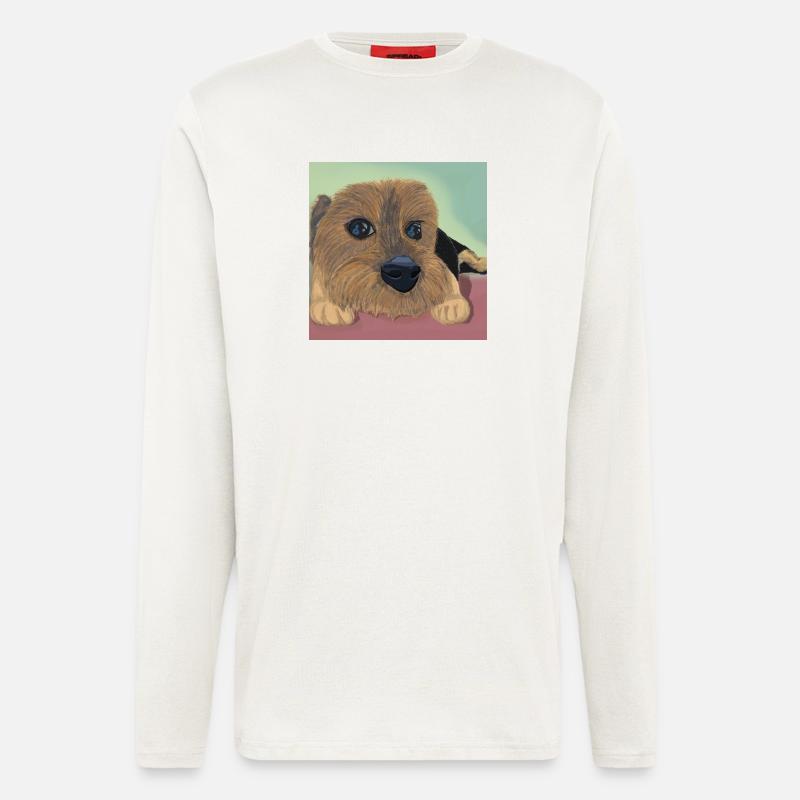 Hundeaugen oder Liebesreflex - Langarmshirt - made by SPREAD  - OFF WHITE