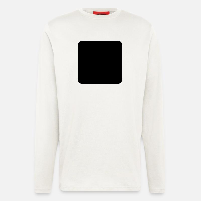 abgerundetes Quadrat - Langarmshirt - made by SPREAD  - OFF WHITE