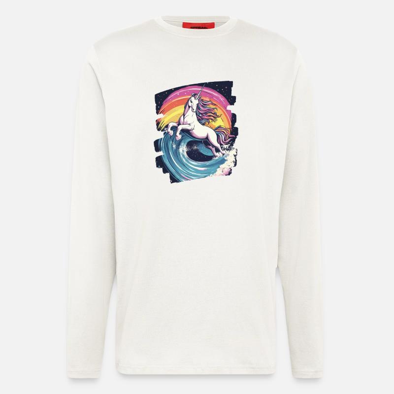 Einhorn - Langarmshirt - made by SPREAD  - OFF WHITE