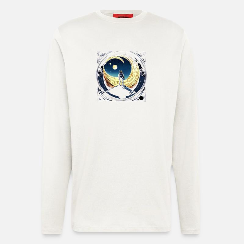 Space_01 - Langarmshirt - made by SPREAD  - OFF WHITE