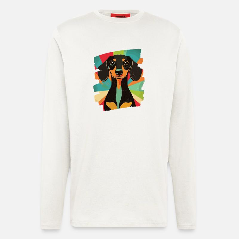 Dackel Dachshund - Langarmshirt - made by SPREAD  - OFF WHITE