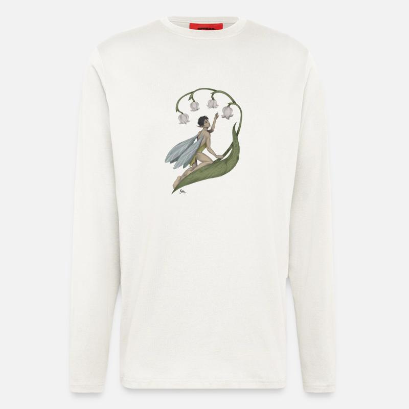 Pixie mit Maiglöckchen - Langarmshirt - made by SPREAD - OFF WHITE