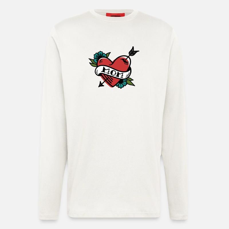 Mom Tatoo - Langarmshirt - made by SPREAD  - OFF WHITE