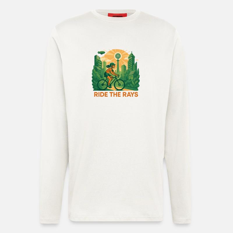 Ride the Rays - Langarmshirt - made by SPREAD  - OFF WHITE