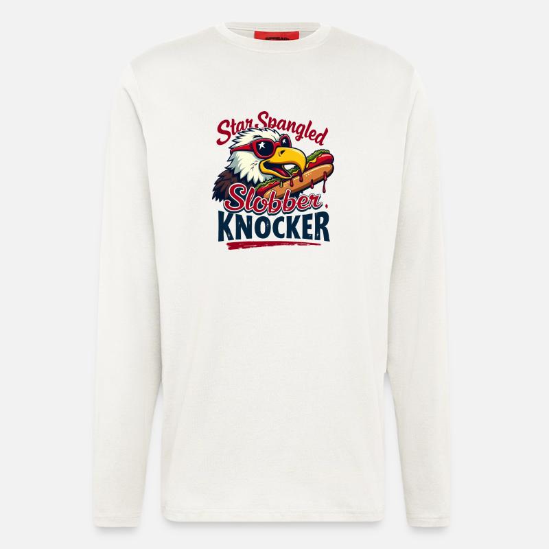 Star Spangled Slobber Knocker - Langarmshirt - made by SPREAD  - OFF WHITE
