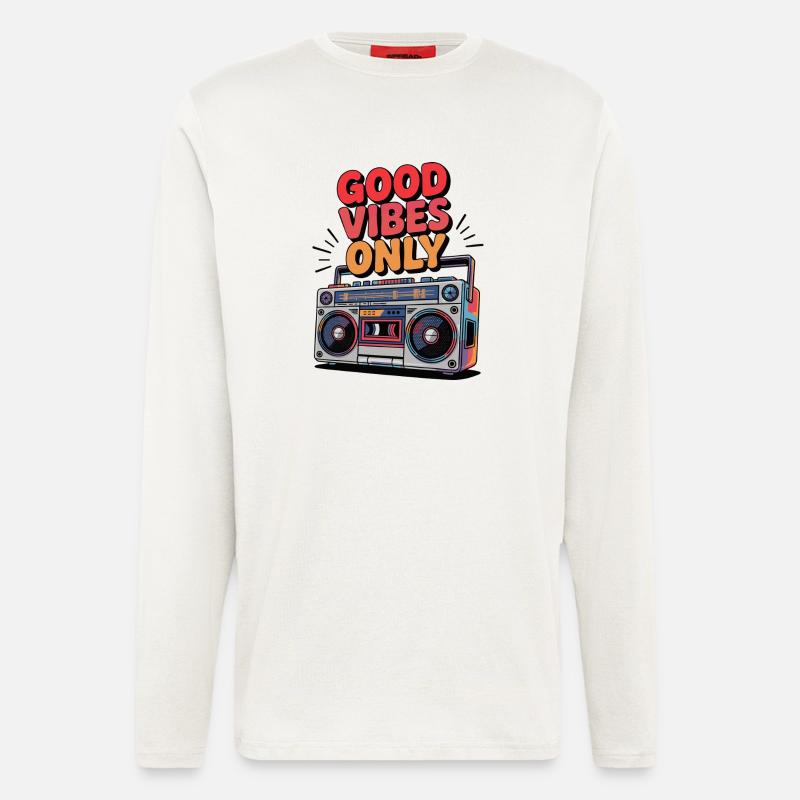 Nur gute Stimmung - Langarmshirt - made by SPREAD  - OFF WHITE