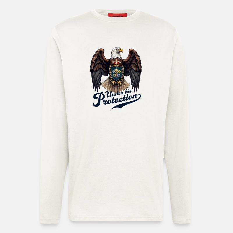 Eagle the Protector - Longsleeve - made by SPREAD  - OFF WHITE