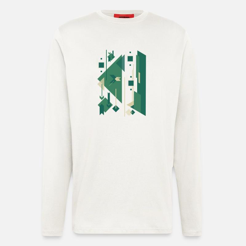 Abstrakte Gummifigur - Langarmshirt - made by SPREAD  - OFF WHITE