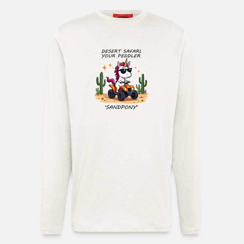 Wüsten-Einhorn - Langarmshirt - made by SPREAD  - OFF WHITE
