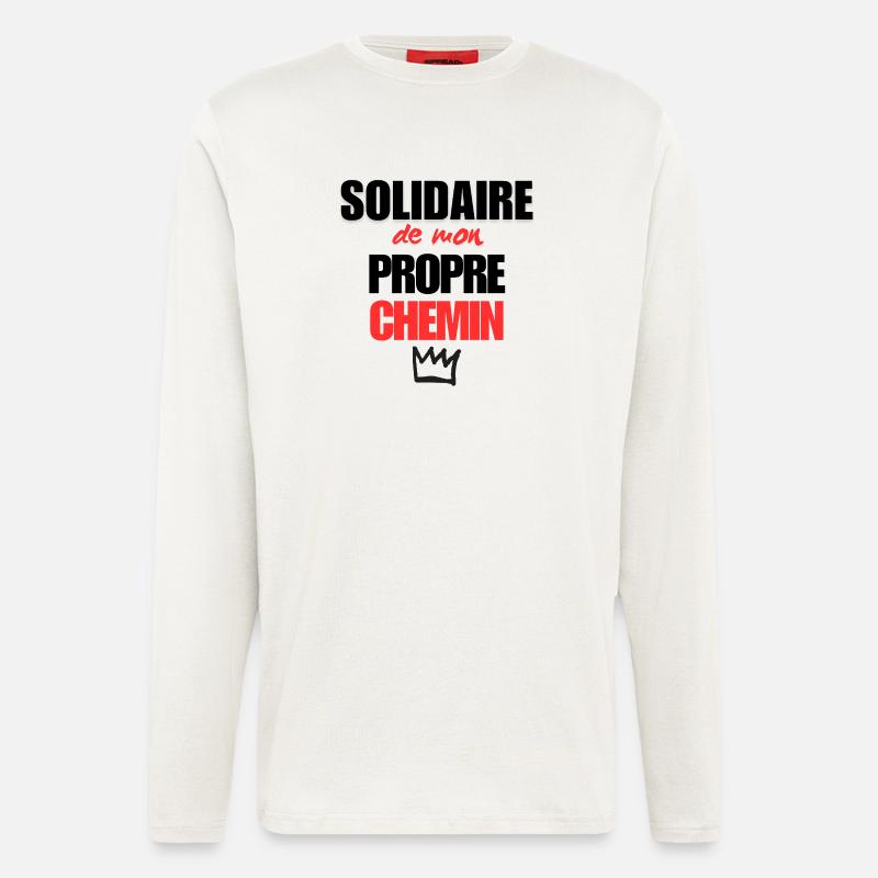 Mein eigener Weg - Langarmshirt - made by SPREAD  - OFF WHITE