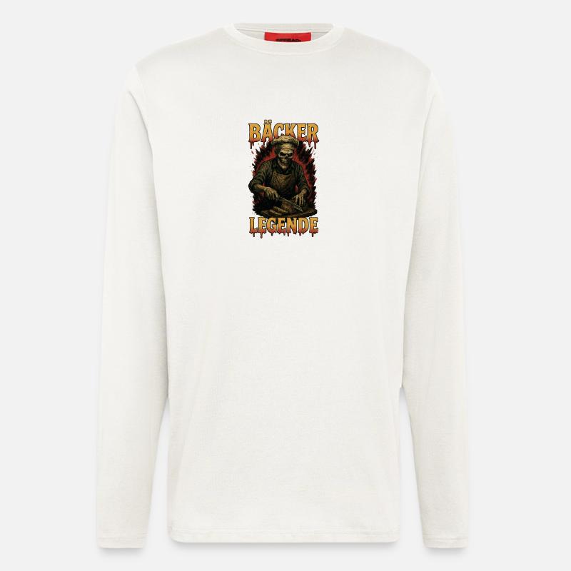 Bäcker Legende - Langarmshirt - made by SPREAD  - OFF WHITE