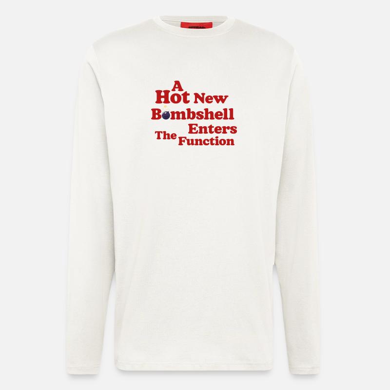 Bombshell at the Function - Langarmshirt - made by SPREAD  - OFF WHITE