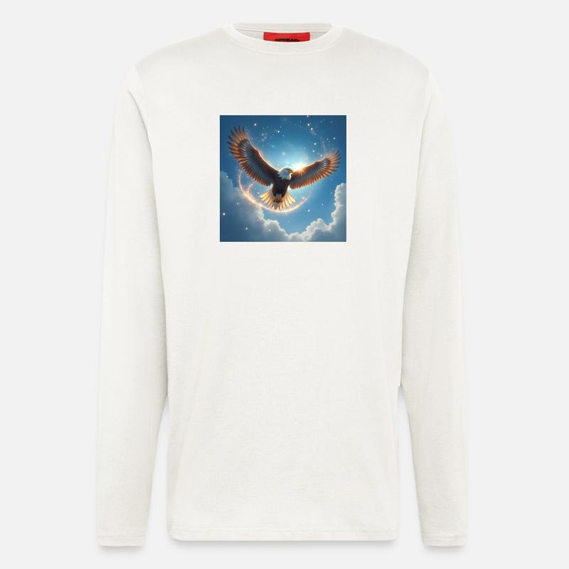 Power Animal Eagle in the Sky - Longsleeve - made by SPREAD  - OFF WHITE