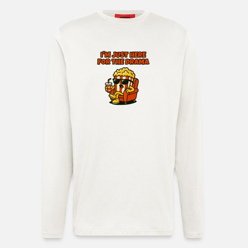 Popcorn-Diva-Drama - Langarmshirt - made by SPREAD  - OFF WHITE