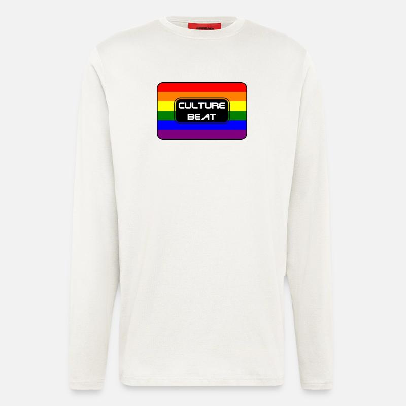 Kultur Beat Pride Logo - Langarmshirt - made by SPREAD  - OFF WHITE