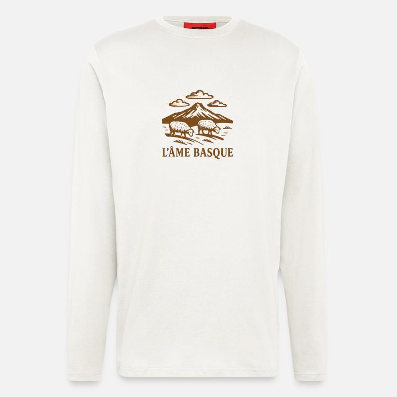 L'Âme Baskischer rustikaler Stil - Langarmshirt - made by SPREAD  - OFF WHITE