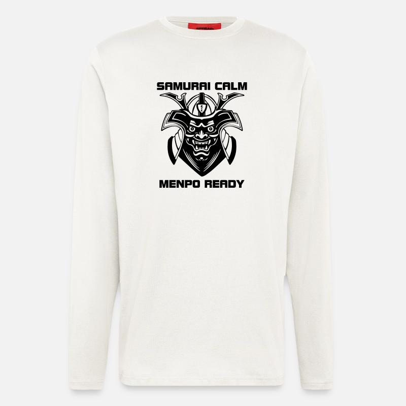 Samurai Calm – Menpo Ready - Longsleeve - made by SPREAD  - OFF WHITE
