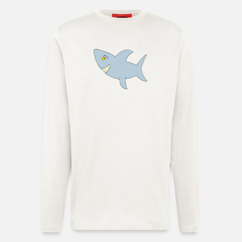 haifisch big one - Langarmshirt - made by SPREAD  - OFF WHITE