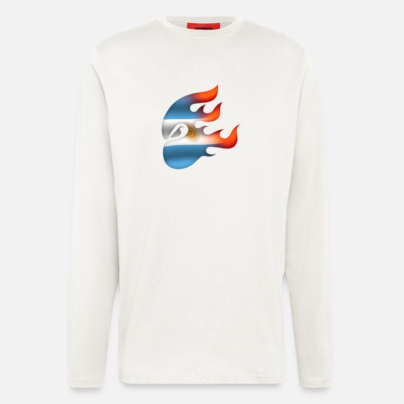 Flagge von Argentinien - Argentinien - Ninja - Langarmshirt - made by SPREAD  - OFF WHITE
