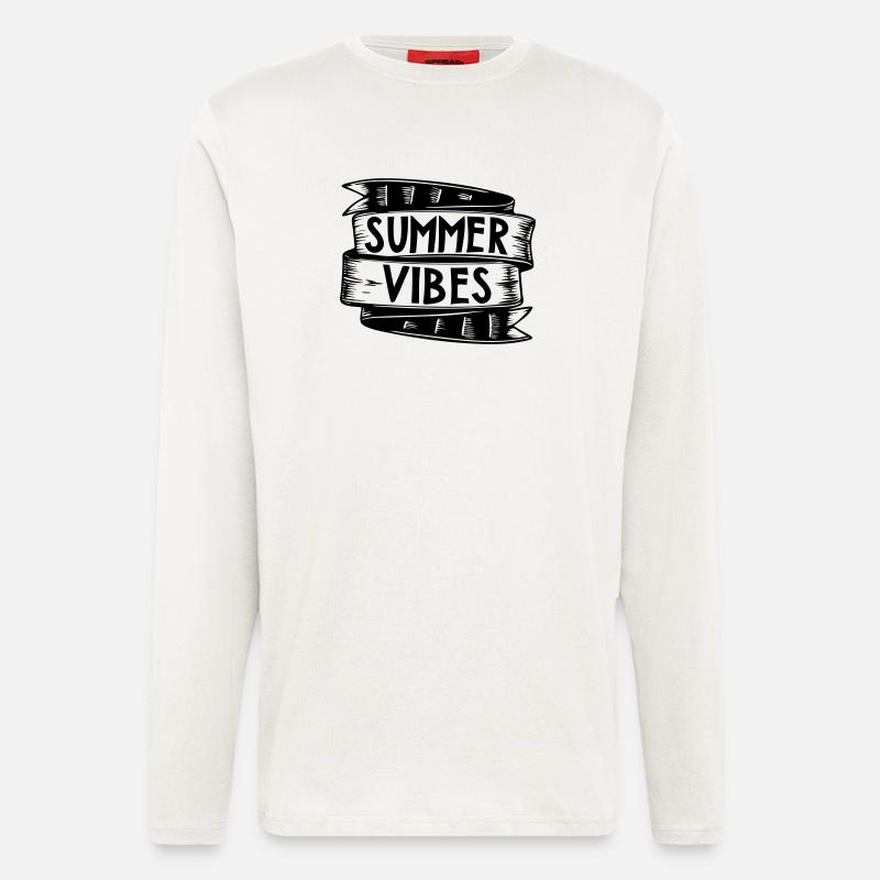 summer vibes | Vector graphic - Langarmshirt - made by SPREAD  - OFF WHITE