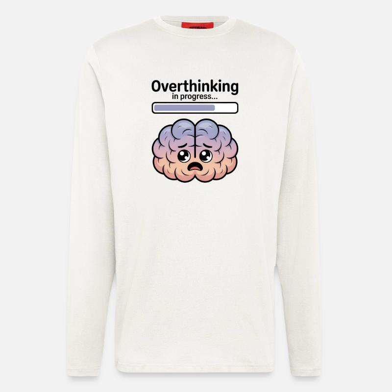 Overthinking in progress - Longsleeve - made by SPREAD - OFF WHITE