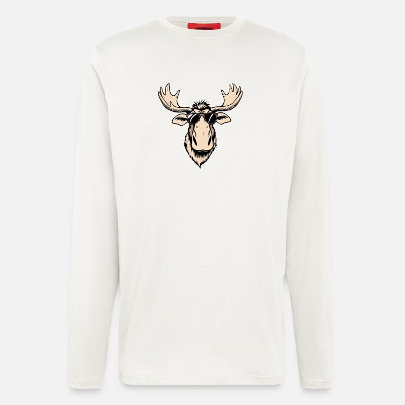 Elch - Langarmshirt - made by SPREAD  - OFF WHITE