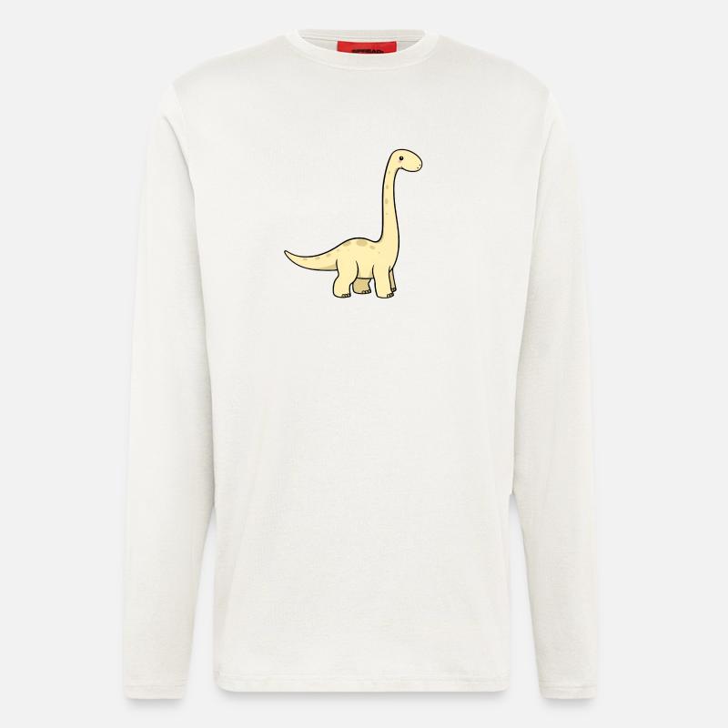 Brachiosaurus Dinosaurier - Langarmshirt - made by SPREAD  - OFF WHITE