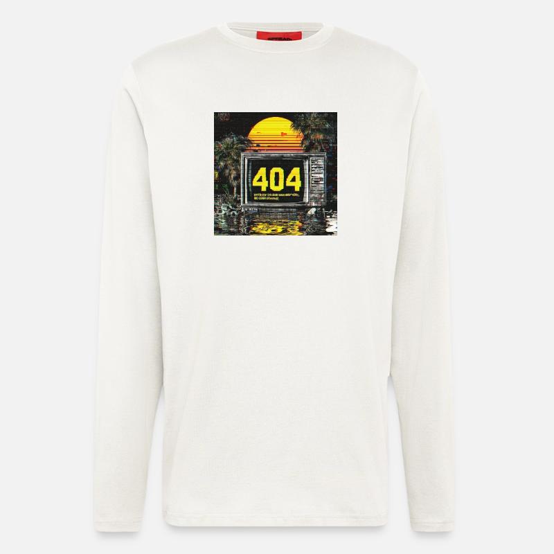 Error 404 – Motivation not found - Langarmshirt - made by SPREAD  - OFF WHITE