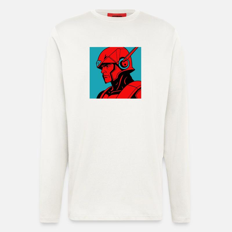 Retro-Future Hero - Langarmshirt - made by SPREAD  - OFF WHITE
