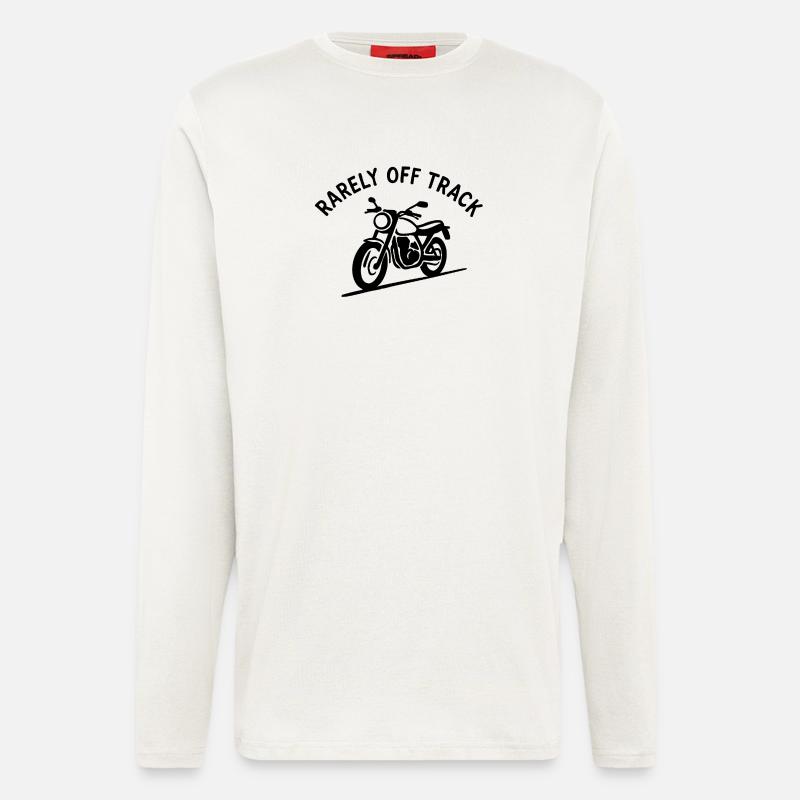 rarely off track motorcycle - Langarmshirt - made by SPREAD  - OFF WHITE