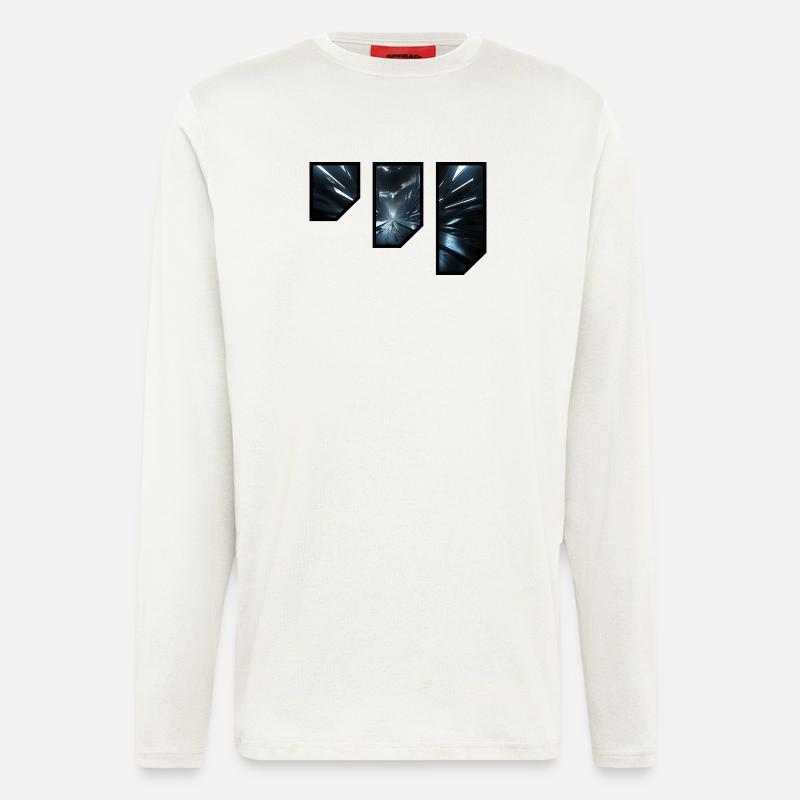 Futuristisches Sci-Fi-Korridor-Design - Langarmshirt - made by SPREAD  - OFF WHITE