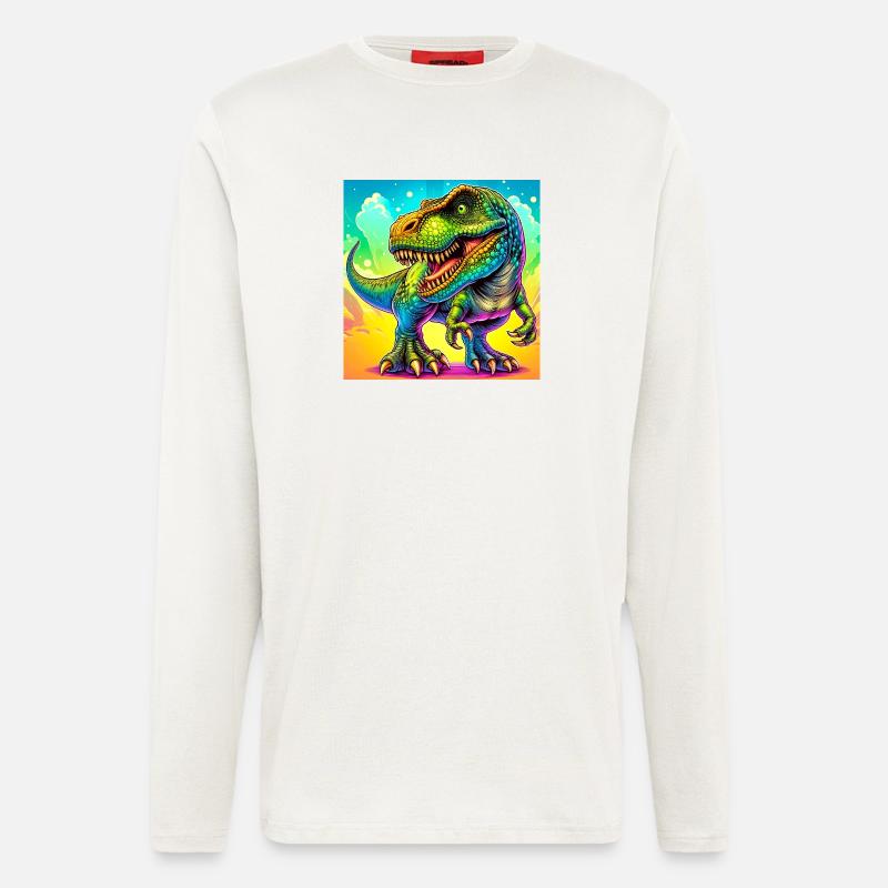 Dinosaurier - Langarmshirt - made by SPREAD  - OFF WHITE
