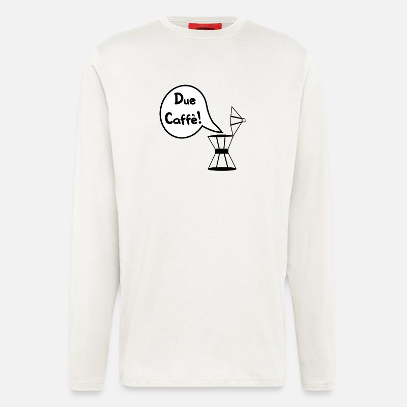 Due Caffè - Espressi Espresso - Langarmshirt - made by SPREAD  - OFF WHITE