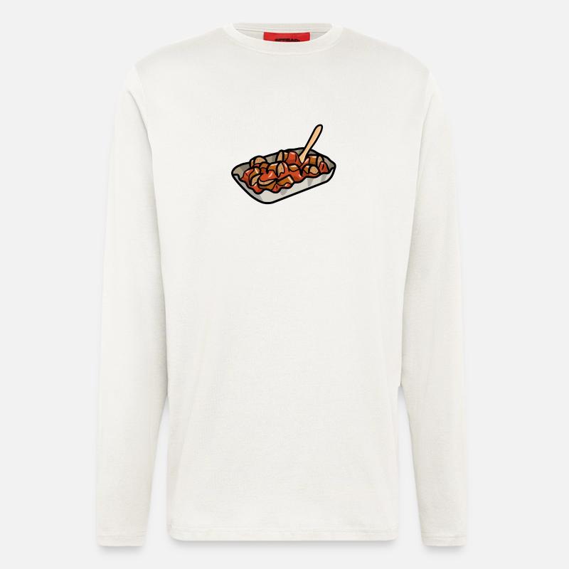 Berlin Currywurst Bratwurst Wurst Curry Grill - Longsleeve - made by SPREAD  - OFF WHITE