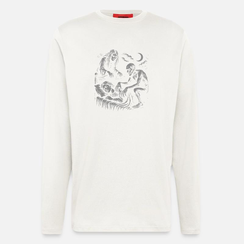 Mares and Stranglers - Ghostly nightmares - Longsleeve - made by SPREAD  - OFF WHITE