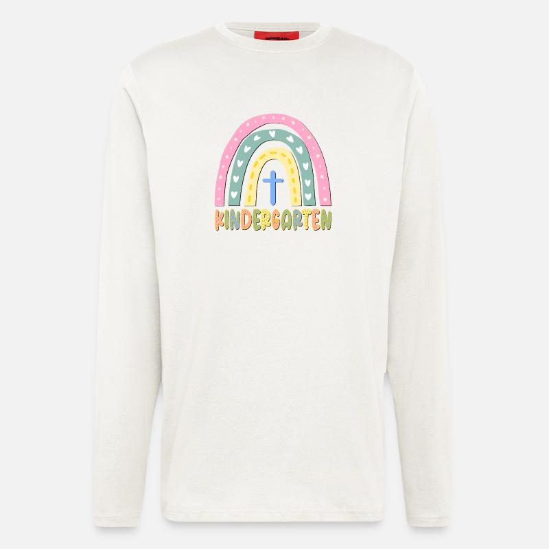 KINDERGARTEN KIND CHRISTLICHER GLAUBE - Langarmshirt - made by SPREAD - OFF WHITE